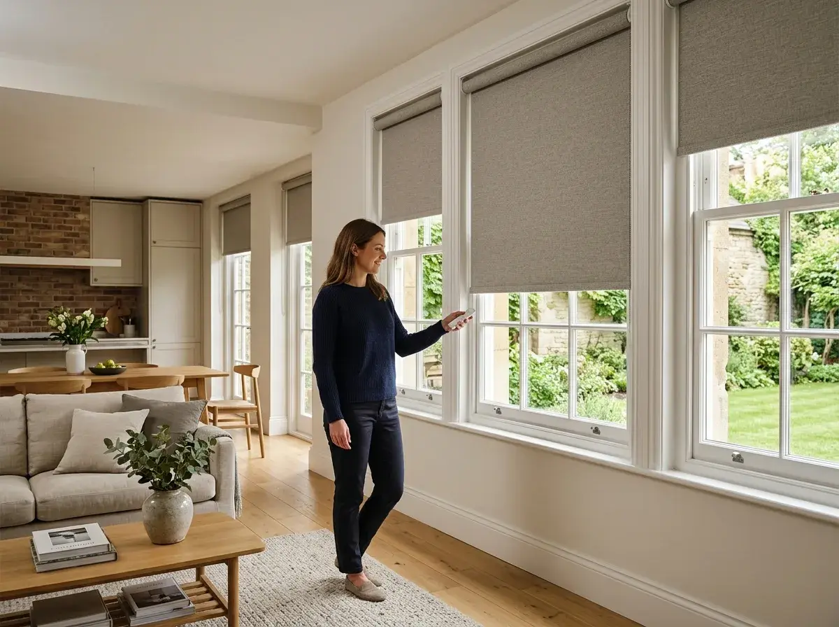 Made-to-measure electric blinds fitted in Solihull